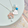 Family Tree Birthstone Necklace In Rose Gold And Silver, thumbnail 5 of 10