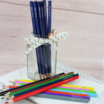 Personalised Pack Of 20 Hb And Colouring Pencils, 2 of 2