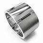 Chunky Large Sterling Silver Art Deco Hinged Bangle, thumbnail 6 of 10