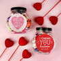 Personalised 'I Chews You' Sweet Jar, thumbnail 3 of 4