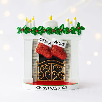 Personalised Table Top Stocking Christmas Decoration, 2 of 6