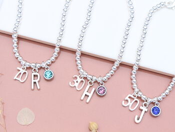Personalised Milestone Birthday Bead Bracelet, 18th, 21st, 30th, 40th, 50th, 60th, 70th, 3 of 11