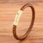 Braided Leather Plaited Bracelet Black Or Brown, thumbnail 6 of 12