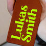 Personalised Couple Leather Luggage Tags With Names, thumbnail 5 of 6