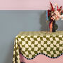 Wavy Checkerboard Tablecloth, thumbnail 1 of 4