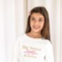 'Big Sister/Little Sister' Embroidered Bow Detail Sweatshirt, thumbnail 7 of 10