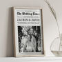 Personalised Wedding Gift, Wedding Newspaper Print, thumbnail 5 of 6