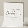 Daddy To Be Father's Day Card From Bump, thumbnail 1 of 7