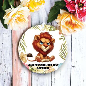 Personalised Grumpy Lion Father's Day Gift, 2 of 2
