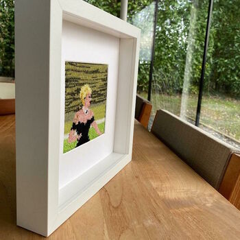 Personalised Portrait Framed Knitted Art, 3 of 5