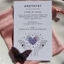 Amethyst Butterfly Crystal Pendant And Gift Bag, thumbnail 1 of 5