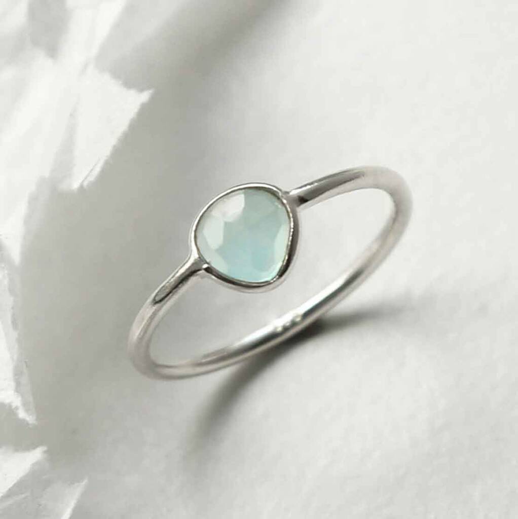 Sterling Silver Chalcedony Ring, 1 of 5