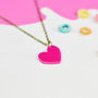Colourful Love Heart Necklace, thumbnail 1 of 5