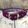 Purple Harris Tweed Dog Collar, thumbnail 1 of 3