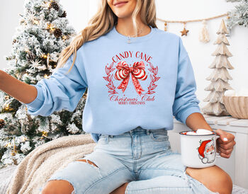 Candy Cane Christmas Club Sweatshirt, 8 of 11