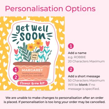 Grow Your Own Get Well Soon Flower Tin Kit, 3 of 4