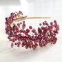 Red Crystal Occasion Headpiece, thumbnail 3 of 5