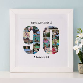 Personalised 90th Birthday Photo Collage, 5 of 8
