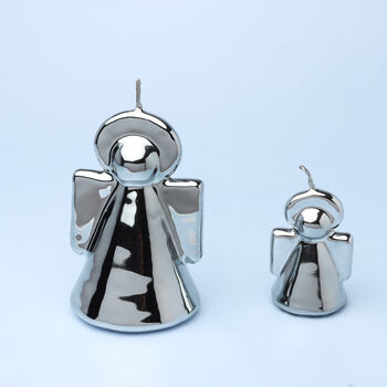 G Decor Silver Angel Candles, 2 of 5