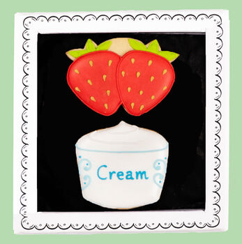 Strawberries And Cream Letterbox Biscuits, 2 of 2