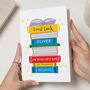 Books First Day School Good Luck Card, thumbnail 1 of 5