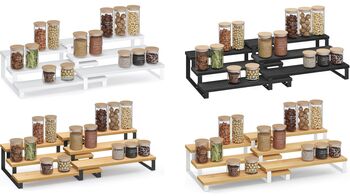 Two Piece Expandable Spice Rack Shelf Set, 8 of 8