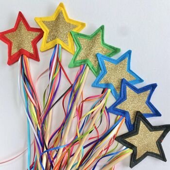Gold Star Rainbow Ribbon Gift Wand, 11 of 11
