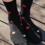 Unisex Organic Cotton Socks, Tomato Socks, thumbnail 2 of 3