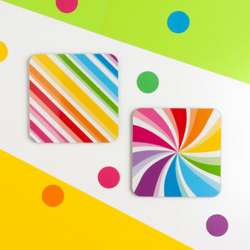 Colourful Rainbow Coaster Set, 3 of 7