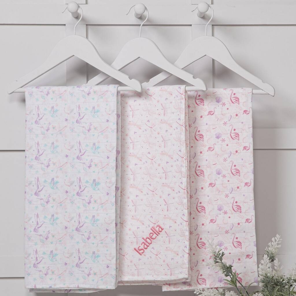 personalised muslin squares