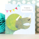 Triceratops Dinosaur Birthday Card By Kali Stileman Publishing ...