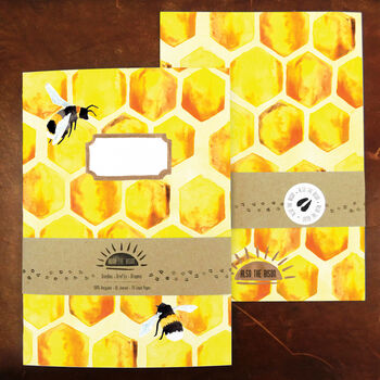 Mellifera Honeybee Print A5 Lined Journal, 3 of 10