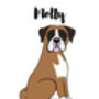 Boxer Dog Personalised Name And Personality Print, thumbnail 2 of 3