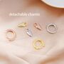 Sterling Silver Dangling Long Heart Hoop Earrings, thumbnail 10 of 12