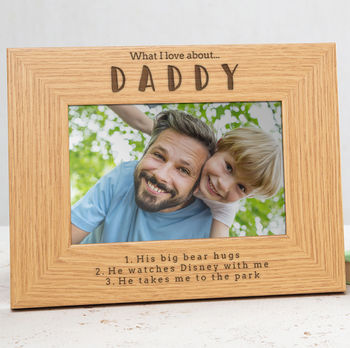 Personalised Daddy Photo Frame From Son / Daughter, 2 of 3