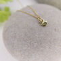 Mini Bird Necklace In 14ct Gold, thumbnail 1 of 4