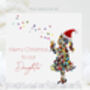 Merry Christmas To My Daughter Butterfly Kisses Card, thumbnail 2 of 11