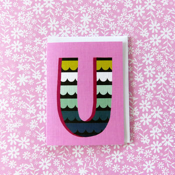 Mini U Alphabet Card, 4 of 5