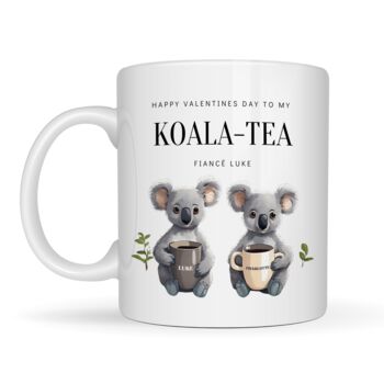 Personalised Cute Koala Tea Couples Mug, 6 of 7