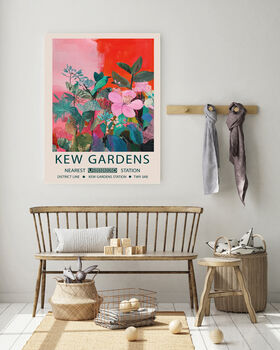 Kew Gardens Pink Flower Art Print, 3 of 5