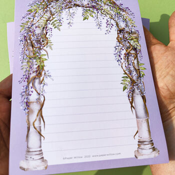 Wisteria Lilac A5 Notepad, 2 of 4