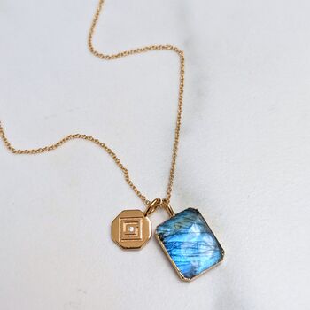 The Duo Labradorite Necklace, 2 of 11