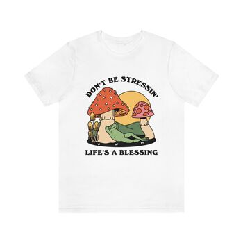 'Don't Be Stressing' Cute Frog Shirt, 5 of 8