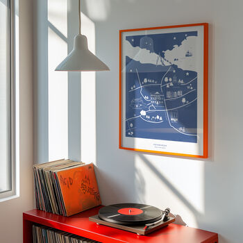 Edinburgh Travel Map Illustrated Poster Personalised, 2 of 4