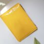 Yellow Glossy Patent Leather Clutch Handbag, thumbnail 10 of 10