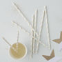 Gold Foiled Star Paper Straws, thumbnail 1 of 3