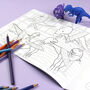 Dinosaurs Doing Stuff Colouring Book, thumbnail 3 of 7