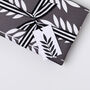 Black Leaves Wrapping Paper | Gift Wrap, thumbnail 3 of 5