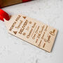 Personalised Christmas Special Delivery Stocking Tag, thumbnail 5 of 5