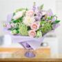 Luscious Lilac Hand Tied Flower Bouquet, thumbnail 1 of 2